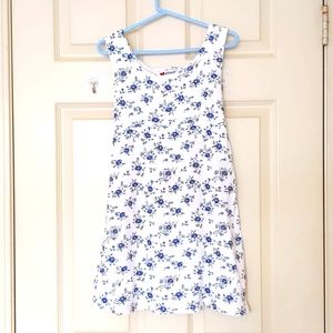 NWOT. 100% Cotton Sleeveless Floral  Summer Dress.